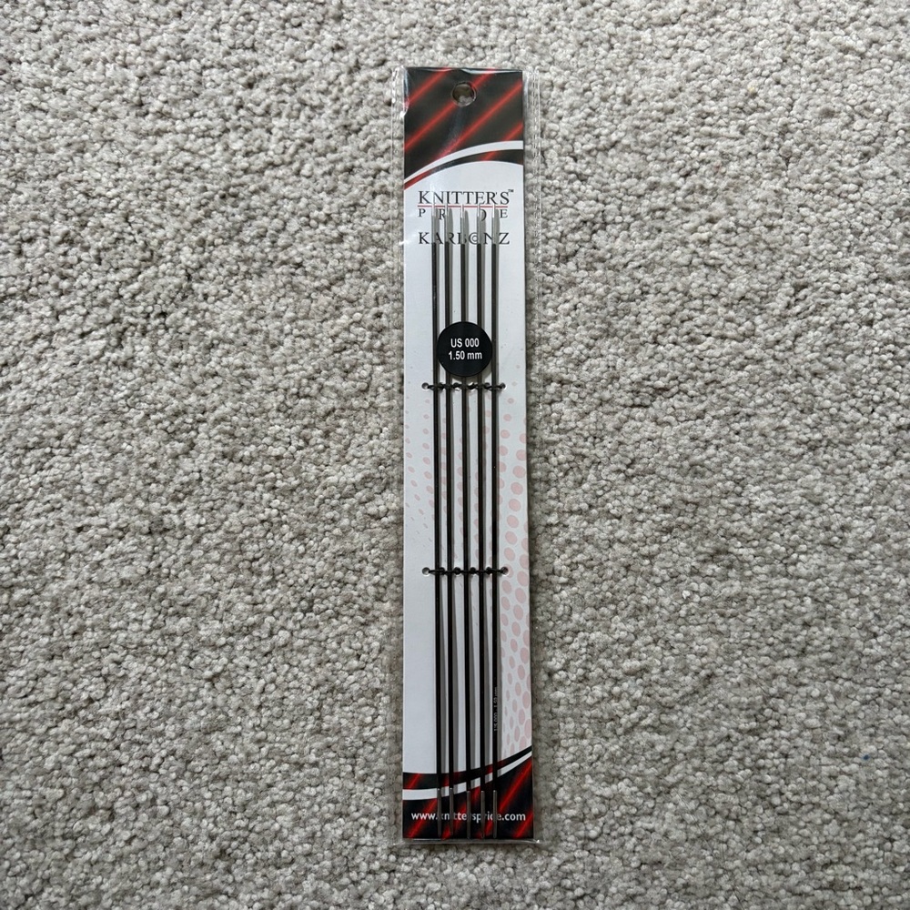 NWT Knitters Pride Karbonz DPNs, 1.50mm/8”